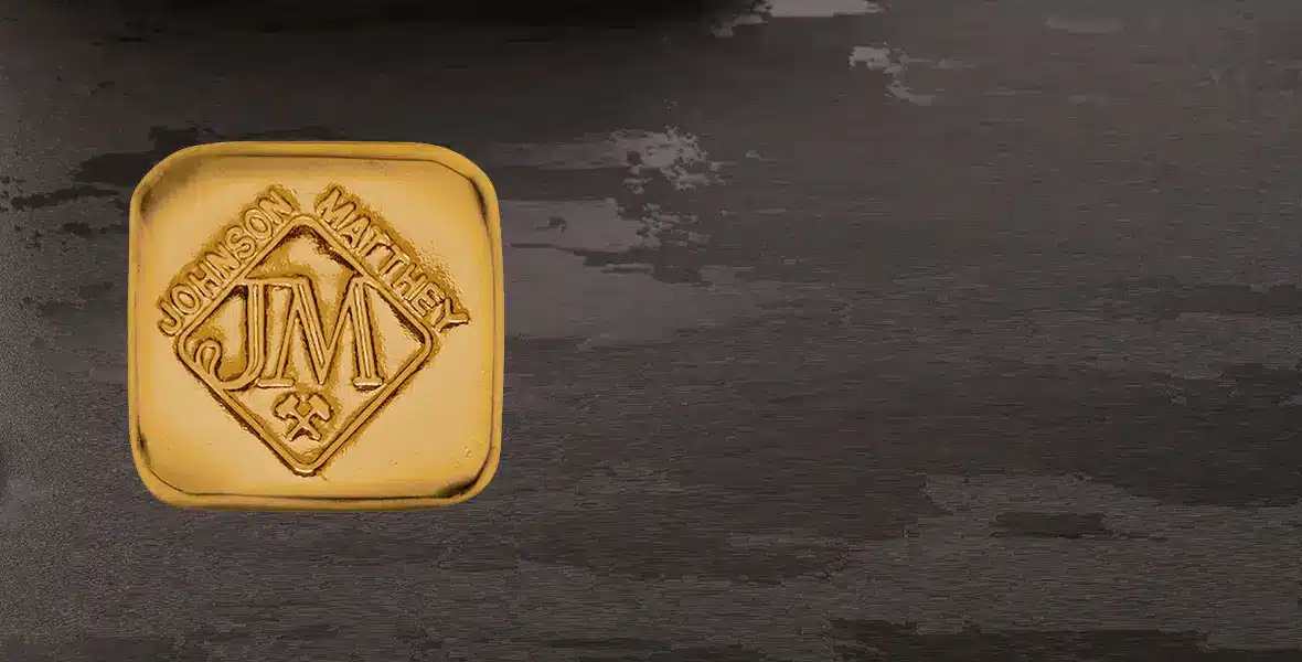 1 oz Gold Bars - Front - Johnson Matthey
