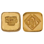 1 oz johnson matthey poured square gold bar