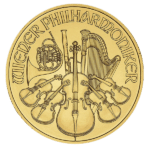1/4 ounce gold vienna philharmonic coin obverse