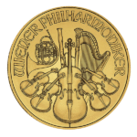 one-tenth ounce gold vienna philharmonic coin obverse