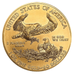 1 oz gold american eagle coin reverse