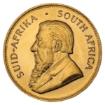 gold south african krugerrand coin reverse