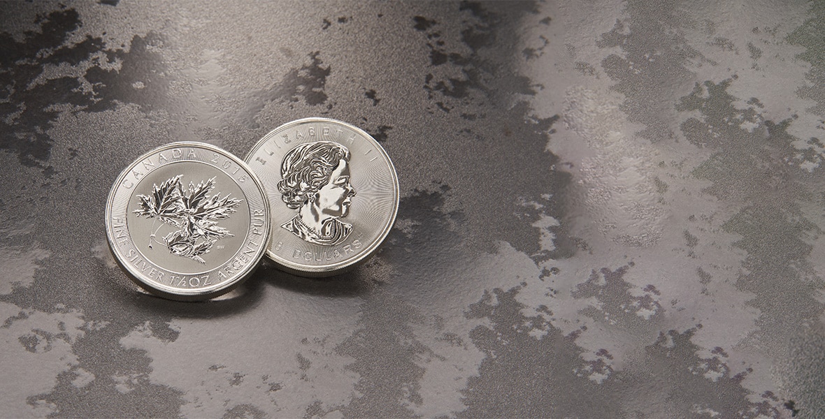 one and one half ounce silver canadian maple leaf coins - superleaf