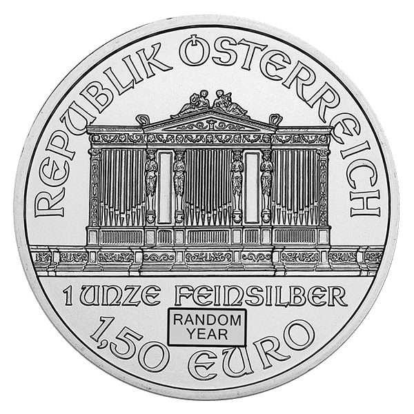 silver vienna philharmonic coin reverse