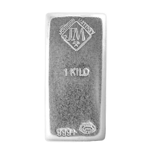 johnson matthey 1 kilo silver bar