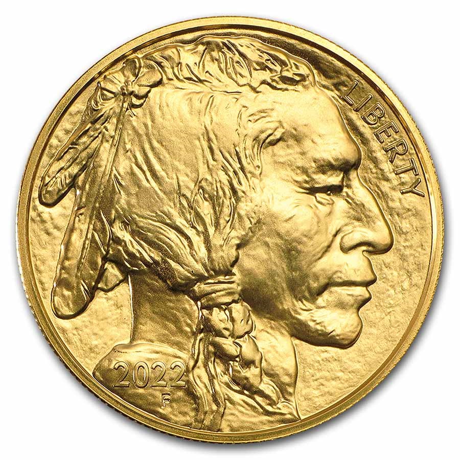 1 oz gold buffalo slab