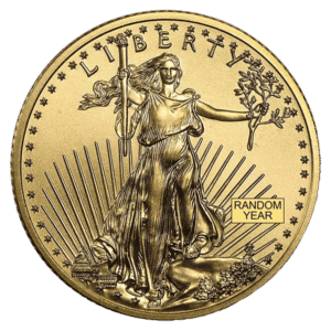 1/4 ounce gold american eagle coin obverse