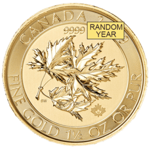 1.5 oz Gold Canadian Maple Leaf