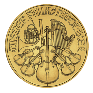 one-tenth ounce gold vienna philharmonic coin obverse