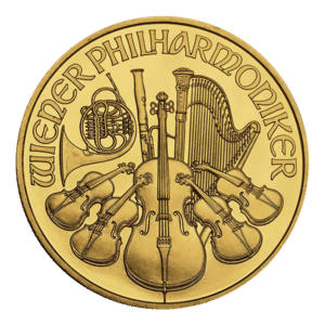 gold vienna philharmonic coin obverse