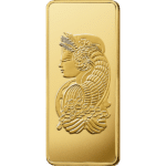 10oz gold bullion bar back