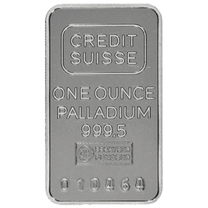 1 oz palladium bullion bar - credit suisse