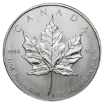 palladium canadian maple leaf obverse