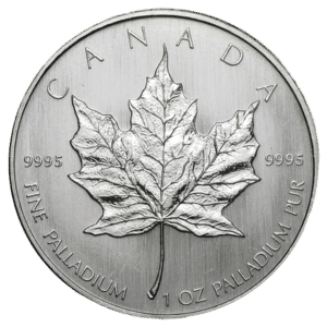 palladium canadian maple leaf obverse