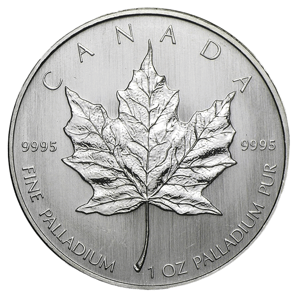 palladium canadian maple leaf obverse