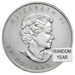palladium canadian maple leaf coin reverse