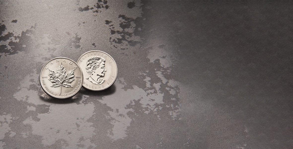 palladium canadian maple leaf coins