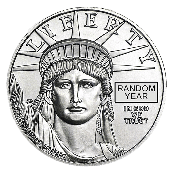 platinum american eagle coin obverse