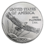 platinum american eagle coin reverse