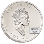 platinum canadian maple leaf coin obverse