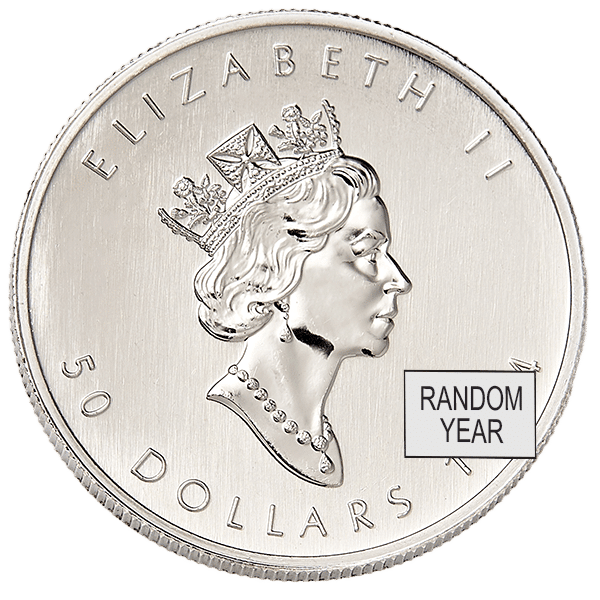 platinum canadian maple leaf coin obverse
