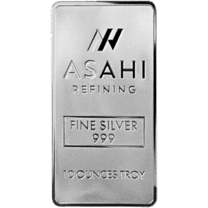 10 oz silver bars - Asahi Refining