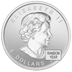 silver canadian bald eagle coin reverse