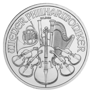 silver vienna philharmonic coin obverse
