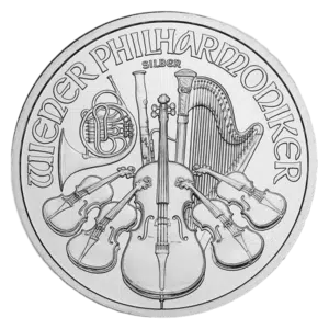 silver vienna philharmonic coin obverse