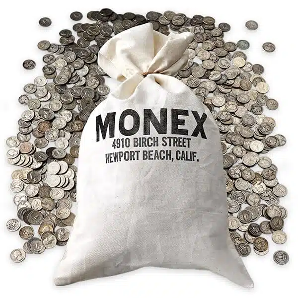 90% junk silver us coin bags from Monex