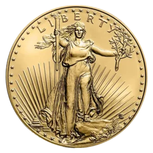 gold 1oz american eagle obverse