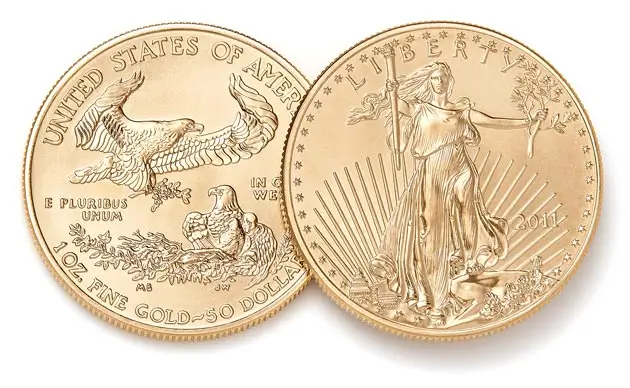 Gold American Eagles