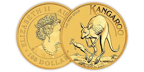 Gold Australian Kangaroos