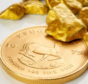 gold south african krugerrand nugget