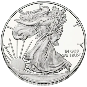 silver american eagle obverse