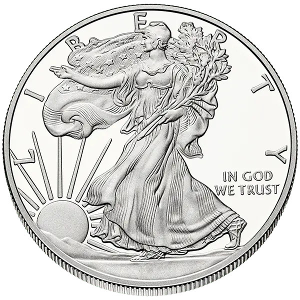 silver american eagle obverse
